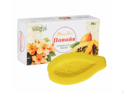 Мыло аюрведическое (Папайя медовая Honey Dew) 75гр., Aasha Herbals